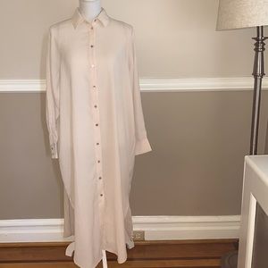 H&M button down long breezy dress